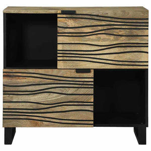 Credenza-Buffet-Armadio da cucina Marrone 80 x 33 x 75 cm legno massello di mango 114005