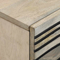 vidaXL Armadio da Notte con cassetto Bianco e nero 40 x 33 x 46 cm