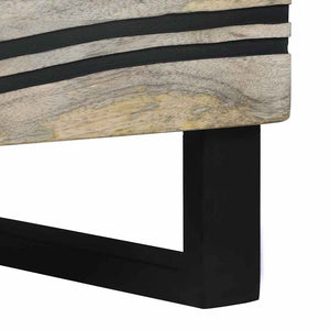 vidaXL Armadio da Notte 2 pcs Bianco e nero 40 x 33 x 46 cm