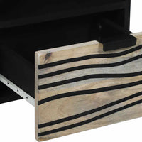 vidaXL Armadietto TV Bianco 70 x 33 x 46 cm legno massello di mango