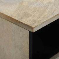 Armadio da Notte con cassetto Bianco e nero 40 x 33 x 46 cm 4017978