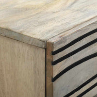 vidaXL Armadio da Notte con cassetto Bianco e nero 50 x 33 x 60 cm