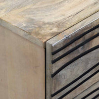 vidaXL Armadio da Notte con cassetto Bianco e nero 50 x 33 x 60 cm