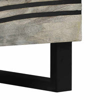 vidaXL Armadio da Notte con cassetto Bianco e nero 50 x 33 x 60 cm