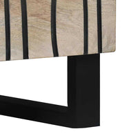 vidaXL Armadio da Notte con cassetto Bianco e nero 50 x 33 x 60 cm