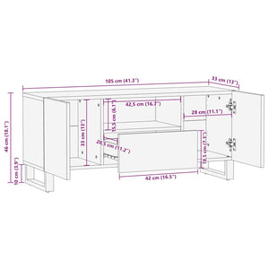 vidaXL Armadi e Supporti per Storage di Media Bianco e Nero