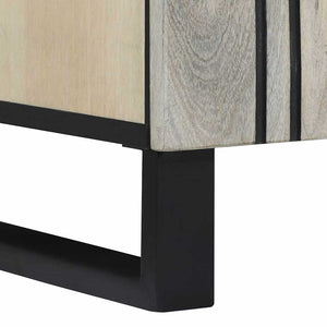 vidaXL Armadio sottolavello con porta Marrone e Nero 62 x 33 x 58 cm