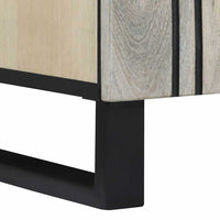 vidaXL Armadio sottolavello con porta Marrone e Nero 62 x 33 x 58 cm