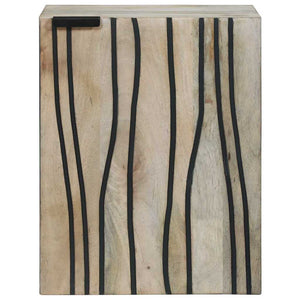 vidaXL Armadio sottolavello con porta Marrone e Nero 38 x 33.5 x 48 cm