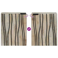 vidaXL Armadio sottolavello con porta Marrone e Nero 38 x 33.5 x 48 cm