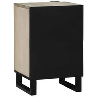 vidaXL Mobile da Bagno con porta Marrone e Nero 38 x 33.5 x 58 cm