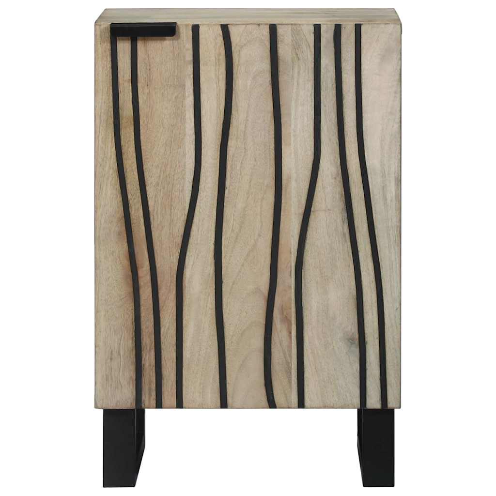 vidaXL Mobile da Bagno con porta Marrone e Nero 38 x 33.5 x 58 cm