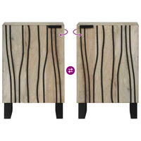 vidaXL Mobile da Bagno con porta Marrone e Nero 38 x 33.5 x 58 cm