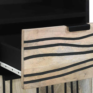 vidaXL Mobile da Bagno con lo scaffale Marrone e Nero 38 x 33 x 160 cm