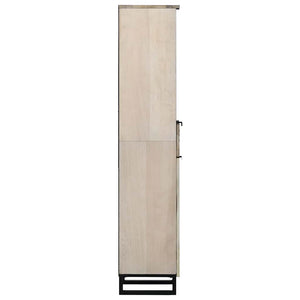Armadio per Lavabo da Bagno con porta Bianco 38 x 33 x 160 cm 4017994