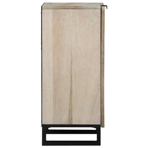vidaXL Credenza Bianco 40 x 33 x 75 cm legno massello di mango