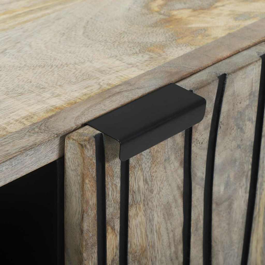 Sideboard Bianco 90 x 33 x 75 cm legno massello di mango 4018000