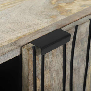 Sideboard Bianco 90 x 33 x 75 cm legno massello di mango 4018000