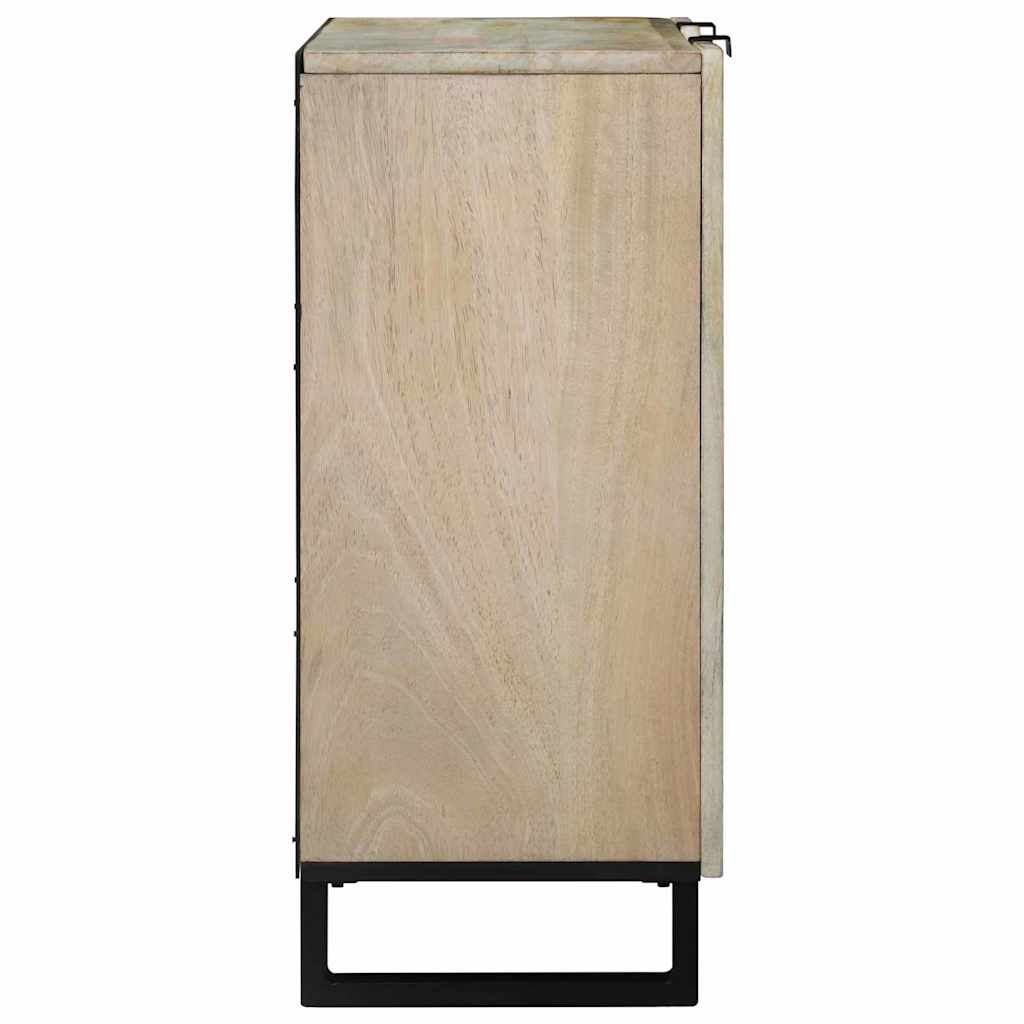 Sideboard Bianco 90 x 33 x 75 cm legno massello di mango 4018000