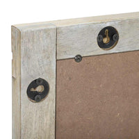 vidaXL Specchio da bagno con specchio Marrone, argento 50 x 70 x 30 cm