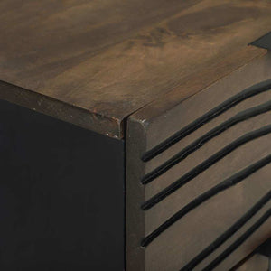 Armadio da Notte Noce 40 x 33 x 46 cm legno massello di mango 4018006