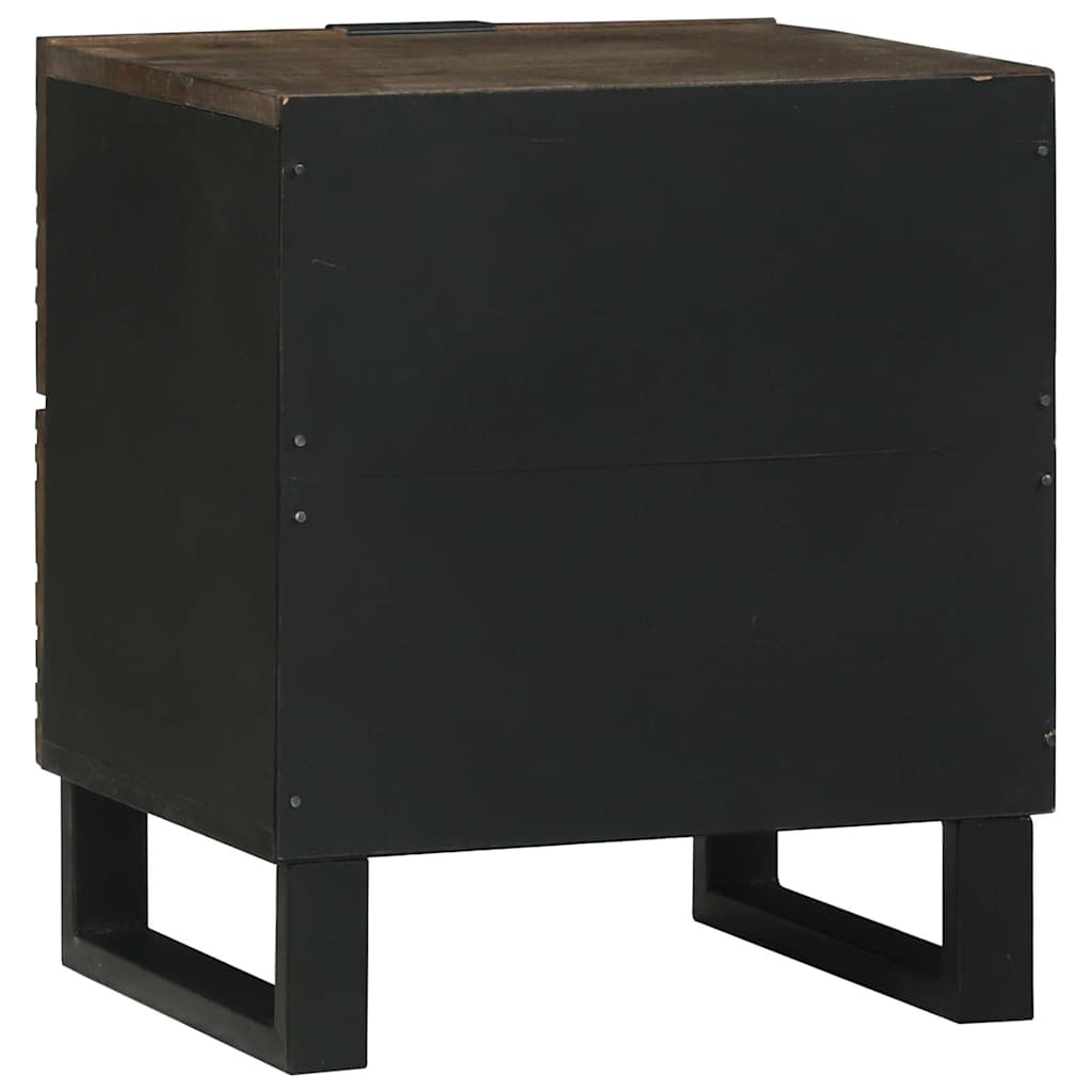 vidaXL Armadio da Notte Noce 40 x 33 x 46 cm legno massello di mango