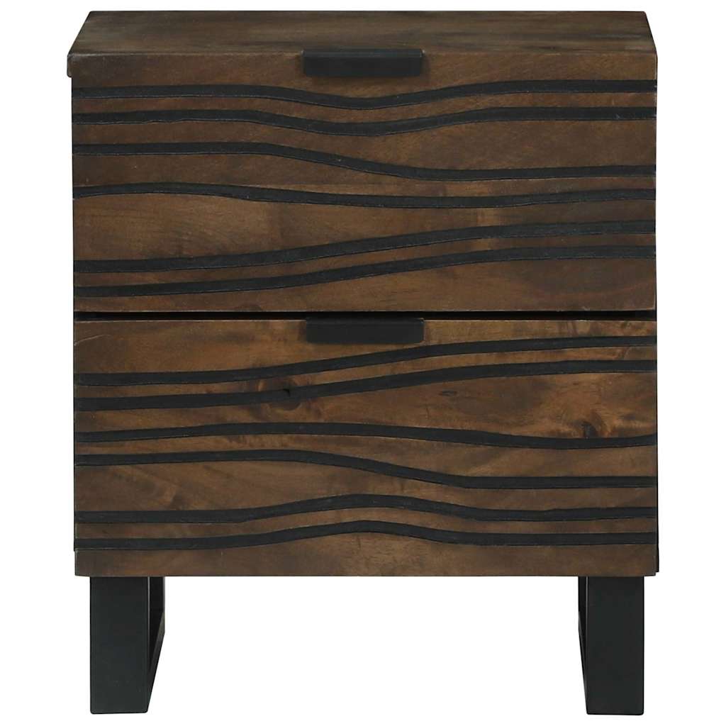 vidaXL Armadio da Notte Noce 40 x 33 x 46 cm legno massello di mango