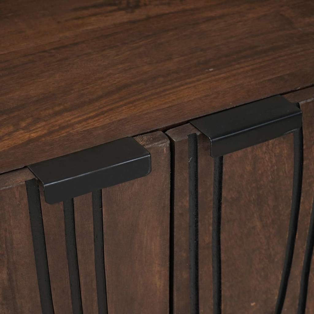 Credenza-Buffet-Armadio da cucina Marrone 60 x 33.5 x 75 cm Legno massello di mango 479597