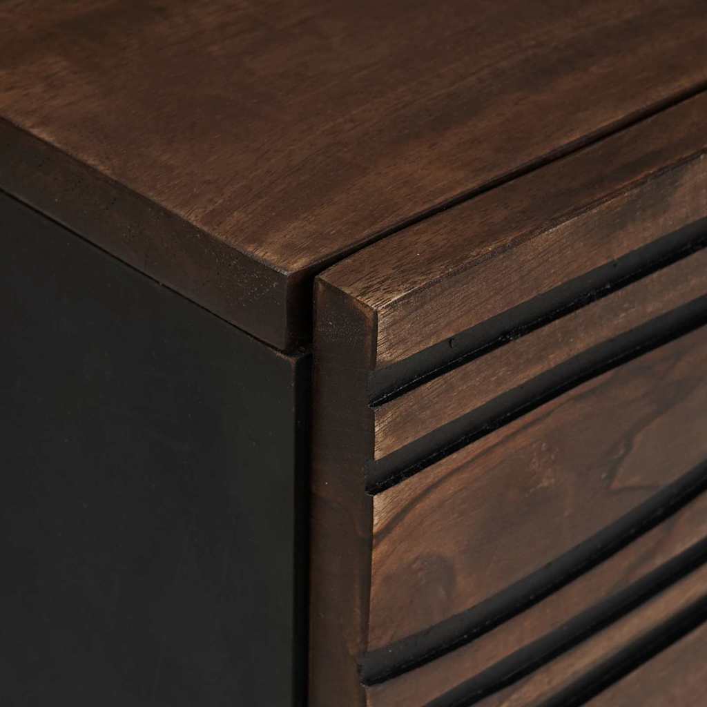 Tavolino da salotto Marrone e Nero 80 x 50 x 40 cm 4018013