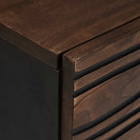 Tavolino da salotto Marrone e Nero 80 x 50 x 40 cm 4018013