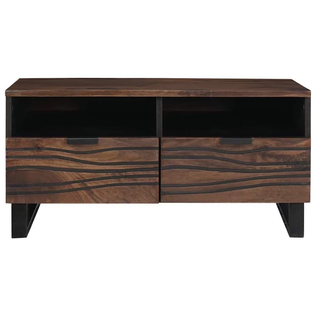 Tavolino da salotto with Drawer Marrone e Nero 80 x 54 x 40 cm 4018021