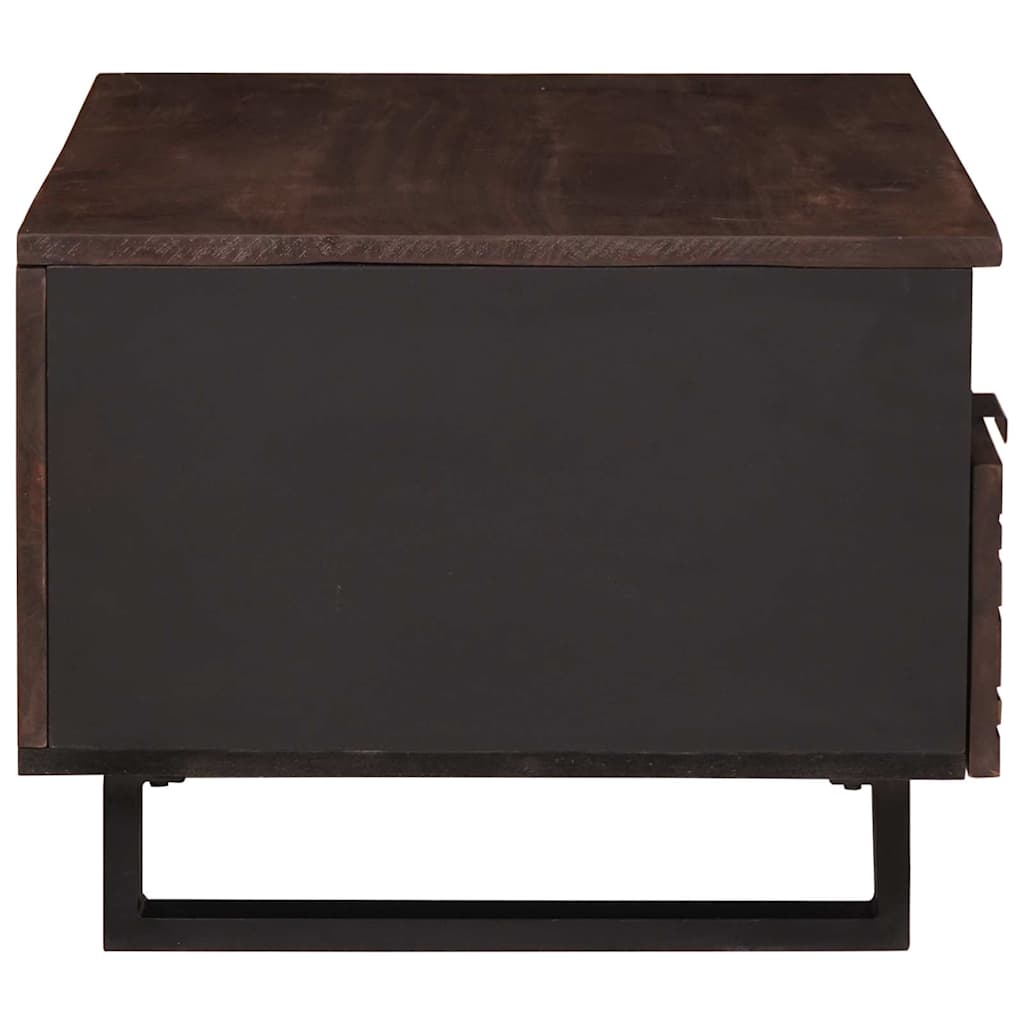 Tavolino da salotto with Drawer Marrone e Nero 80 x 54 x 40 cm 4018021