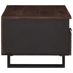 Tavolino da salotto with Drawer Marrone e Nero 80 x 54 x 40 cm 4018021