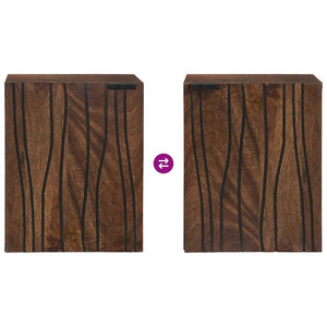 Armadio per Lavabo da Bagno con porta Noce 38 x 33,5 x 48 cm 4018028