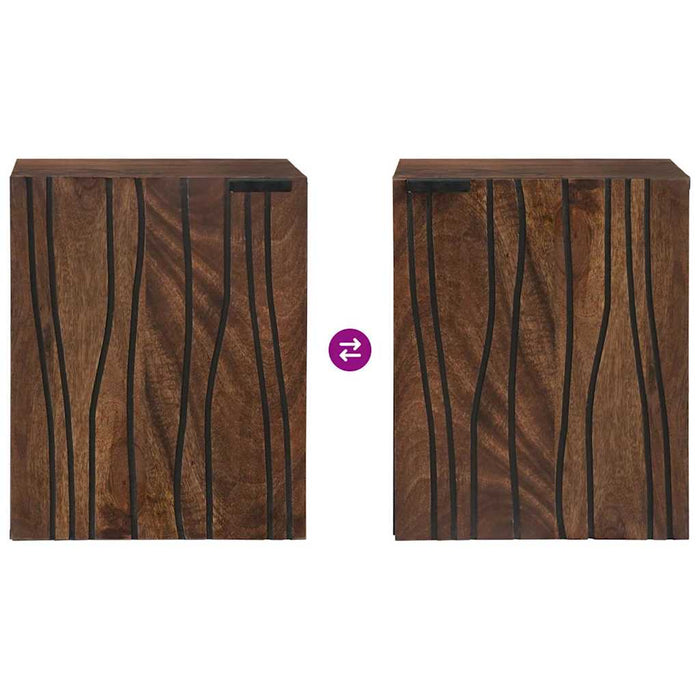 Armadio per Lavabo da Bagno con porta Noce 38 x 33,5 x 48 cm 4018028