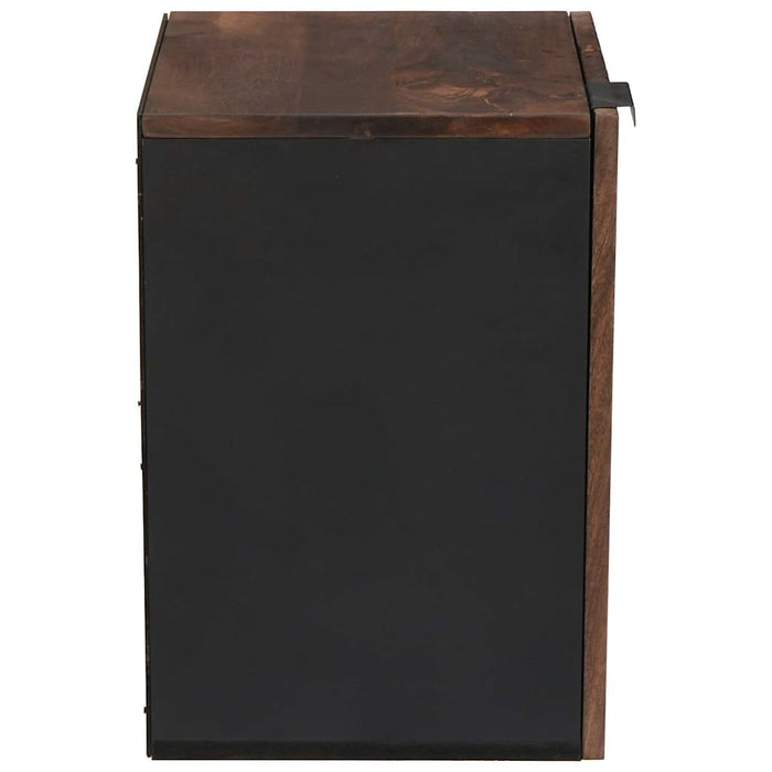 Armadio per Lavabo da Bagno-Armadietto da bagno-Mobiletto da bagno con porta Noce 38 x 33,5 x 48 cm