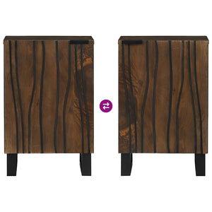 Armadio per Lavabo da Bagno con porta Noce 38 x 33,5 x 58 cm 4018029