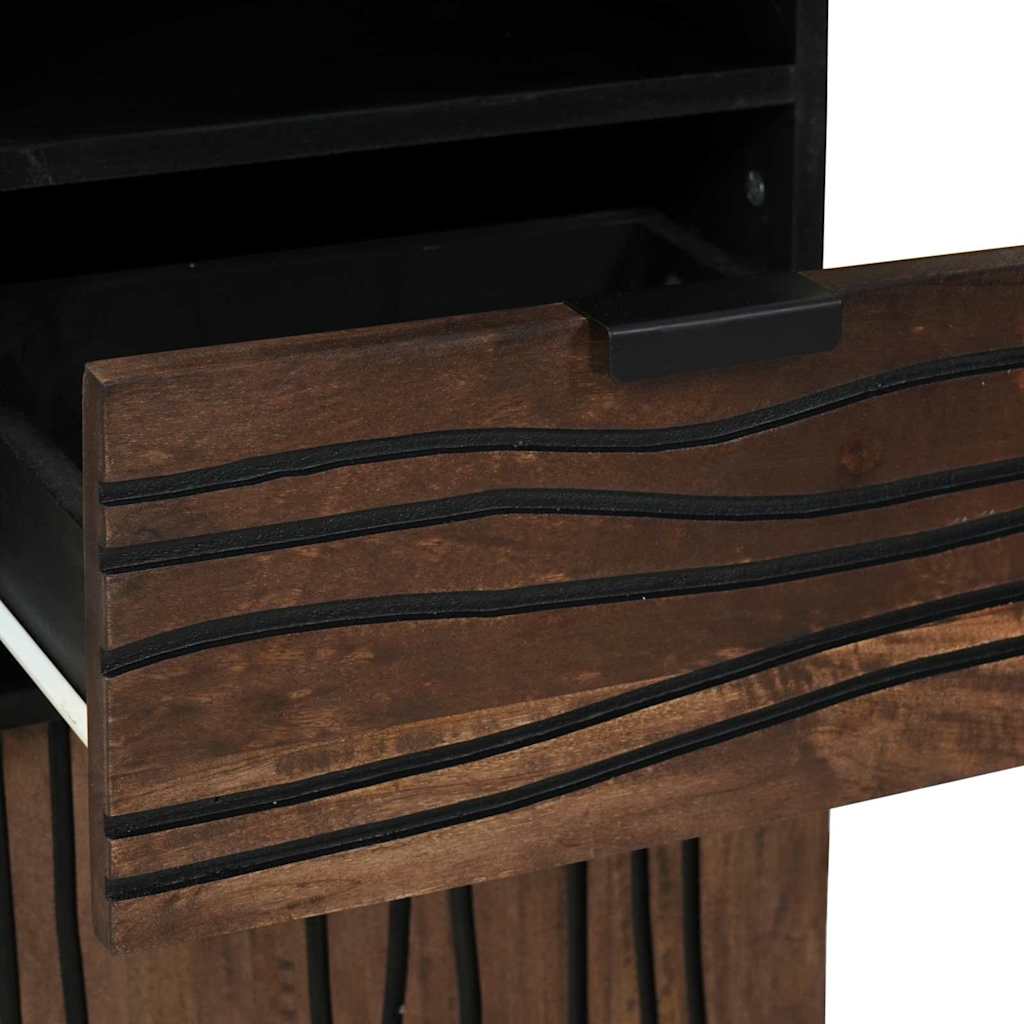 Armadio per Lavabo da Bagno-Armadietto da bagno-Mobiletto da bagno con porta Noce 38 x 33 x 160 cm