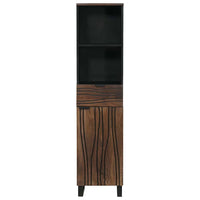 Armadio per Lavabo da Bagno-Armadietto da bagno-Mobiletto da bagno con porta Noce 38 x 33 x 160 cm