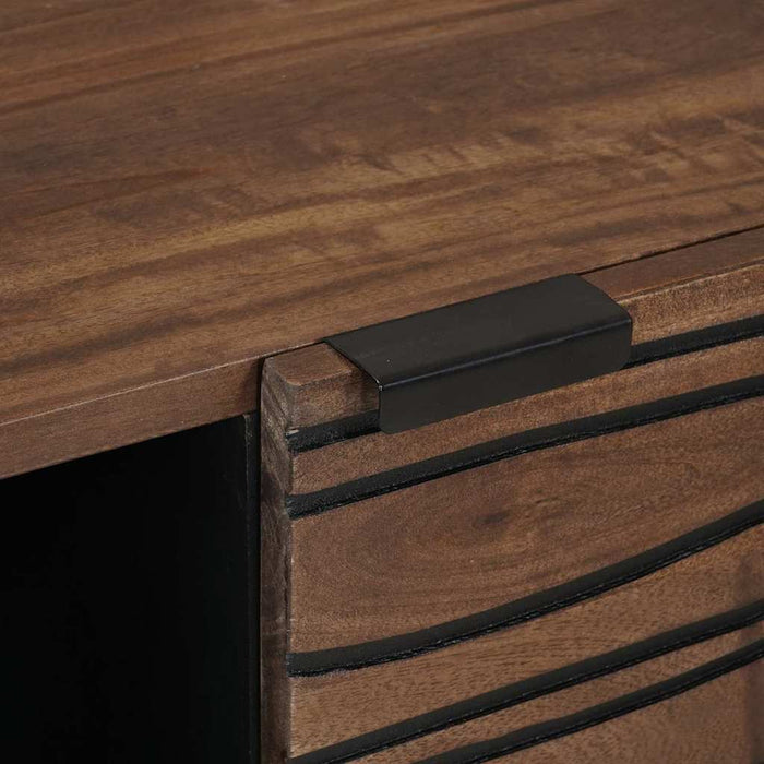 Credenza-Buffet-Armadio da cucina Marrone 80 x 33 x 75 cm legno massello di mango 451643