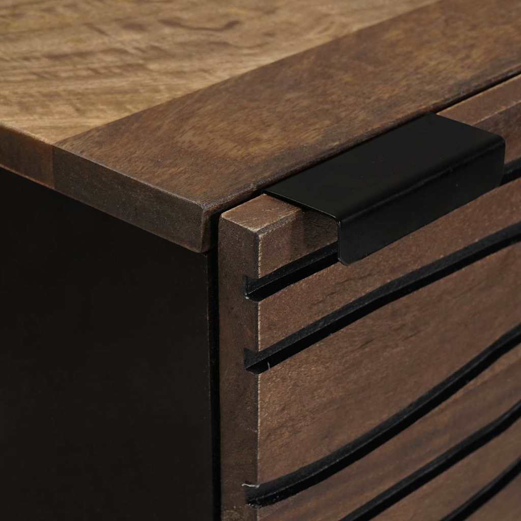 vidaXL Credenza Marrone 40 x 33 x 110 cm legno massello di mango