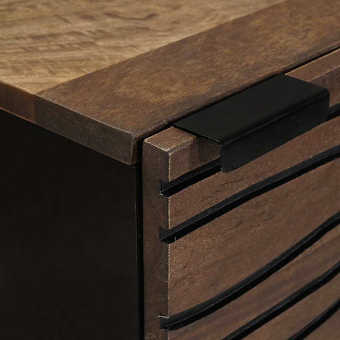 vidaXL Credenza Marrone 40 x 33 x 110 cm legno massello di mango