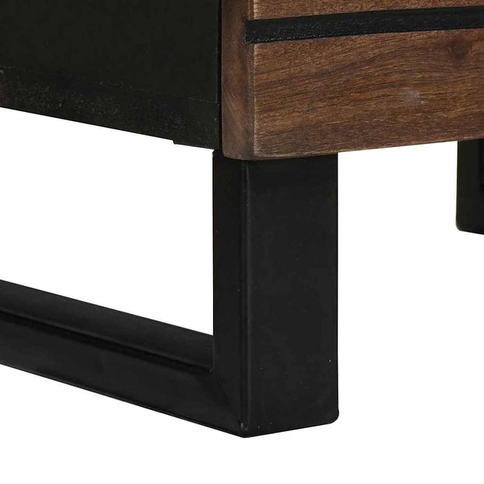 vidaXL Credenza Marrone 40 x 33 x 110 cm legno massello di mango