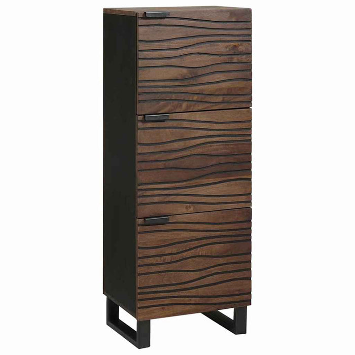 vidaXL Credenza Marrone 40 x 33 x 110 cm legno massello di mango