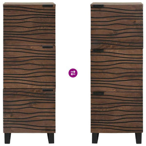 Credenza-Buffet-Armadio da cucina Marrone 40 x 33 x 110 cm legno massello di mango 341014