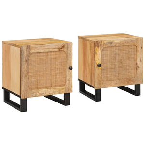 Armadio da Notte 2 pcs Naturale 40 x 33,5 x 46 cm 4018041