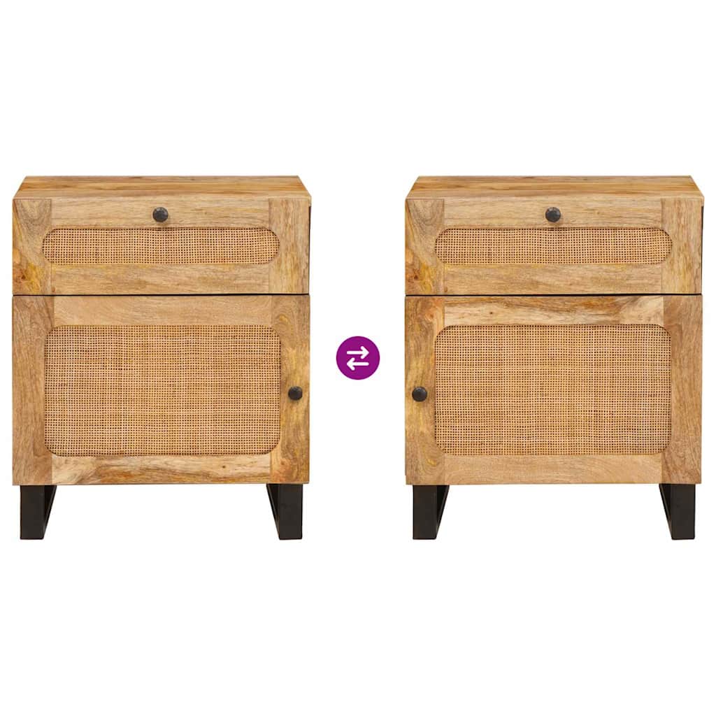 Armadio da Notte con cassetto Naturale 50 x 33 x 60 cm 4018052