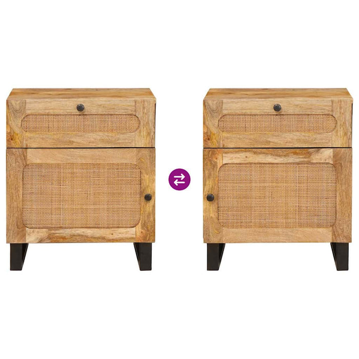 Armadio da Notte con cassetto Naturale 50 x 33 x 60 cm 4018052