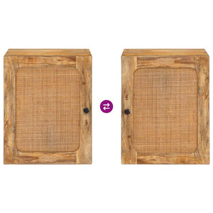 Mobile Appeso da Bagno con lo scaffale Marrone 38 x 33 x 48 cm 4018064