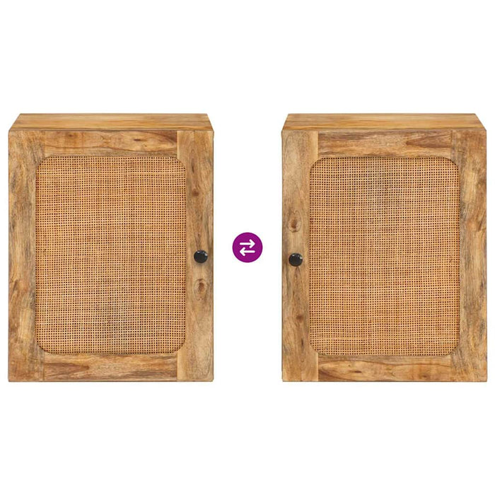 Mobile Appeso da Bagno con lo scaffale Marrone 38 x 33 x 48 cm 4018064